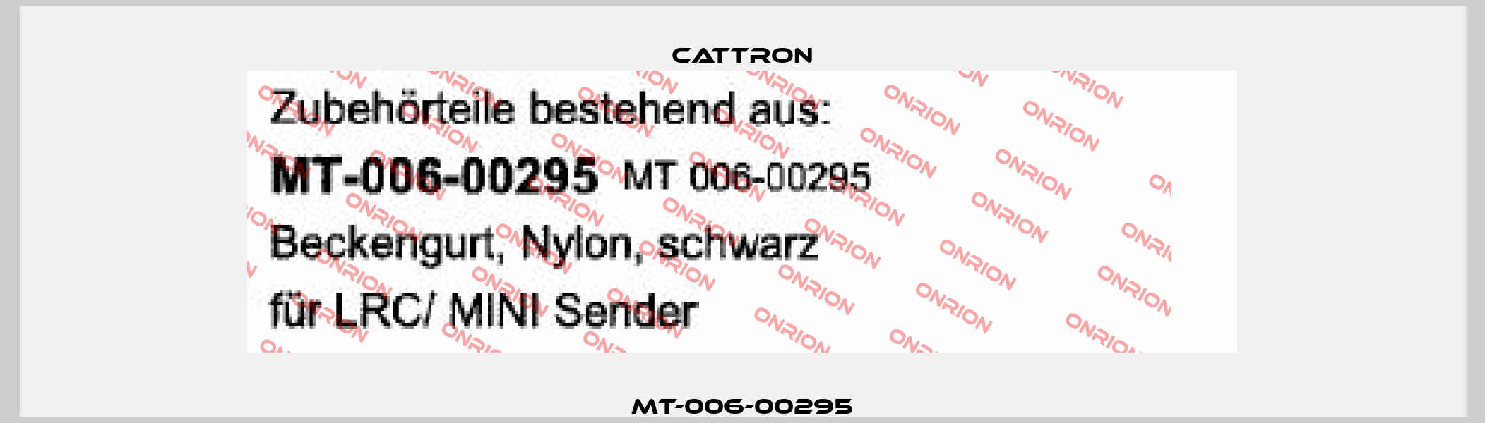 MT-006-00295 Cattron