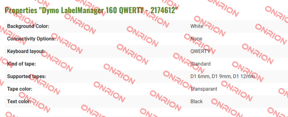 Qwerty keyboard (2174612) DYMO
