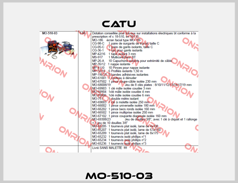 MO-510-03 Catu