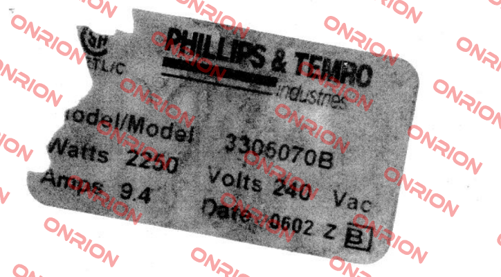 3305070B Phillips-Temro