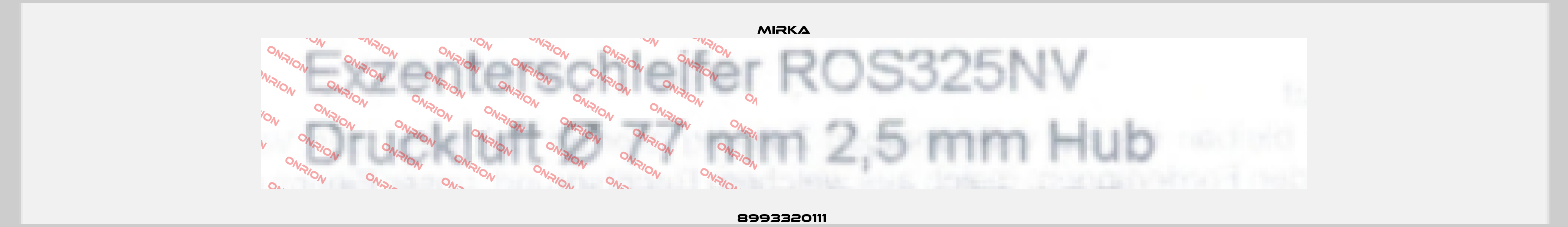 8993320111  Mirka
