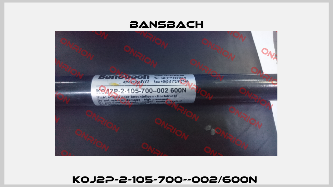 K0J2P-2-105-700--002/600N  Bansbach