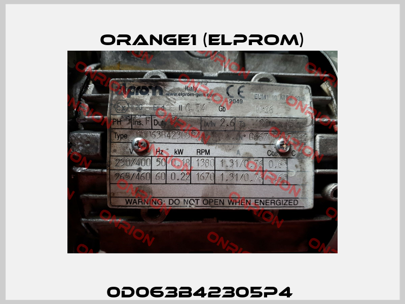 0D063B42305P4  ORANGE1 (Elprom)