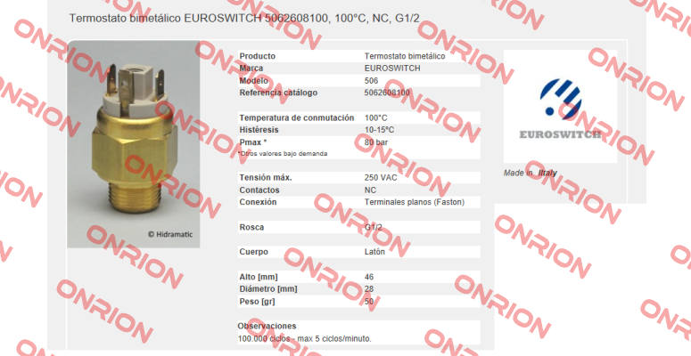 5062608100 Euroswitch