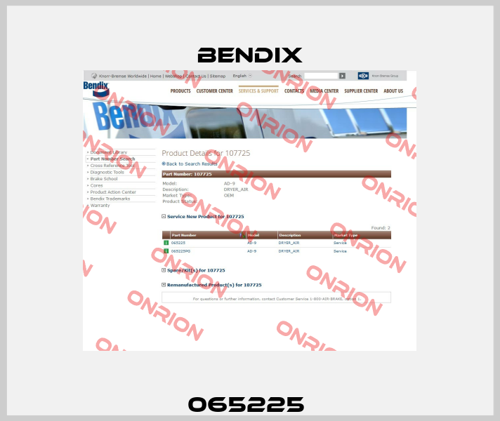 065225  Bendix