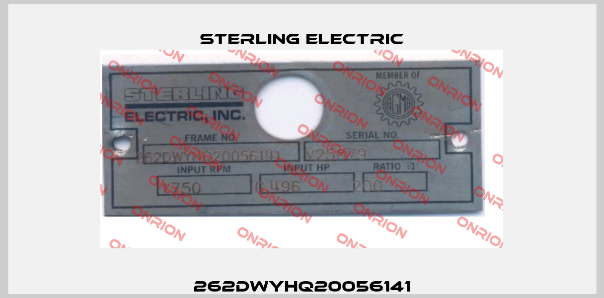 262DWYHQ20056141 Sterling Electric