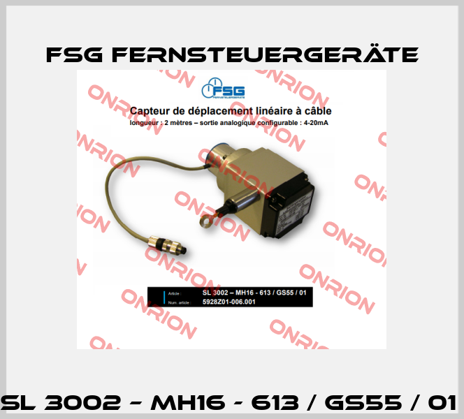 SL 3002 – MH16 - 613 / GS55 / 01  FSG Fernsteuergeräte