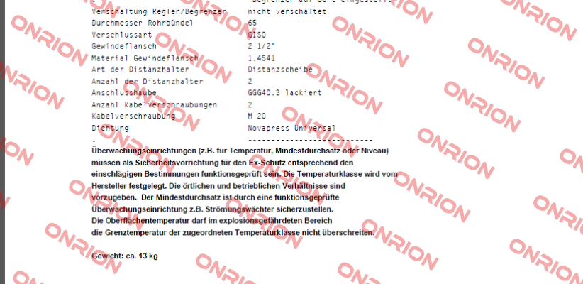 95F/RC-Exdet1,5T3/T200´C Schniewindt