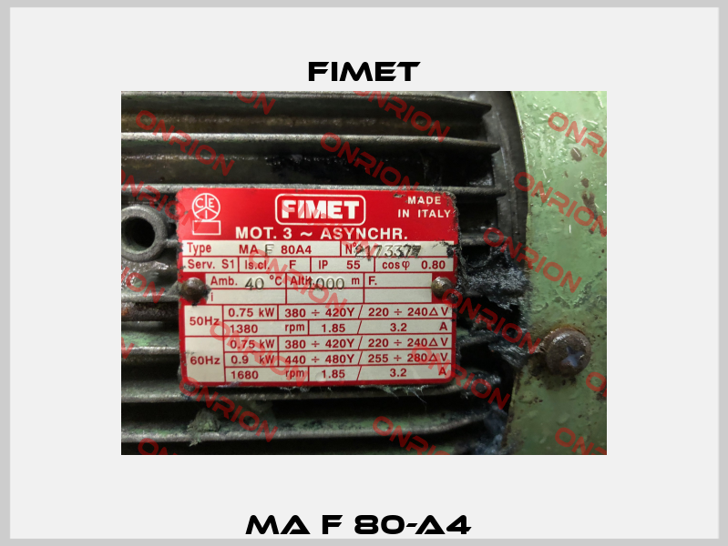 MA F 80-A4  Fimet