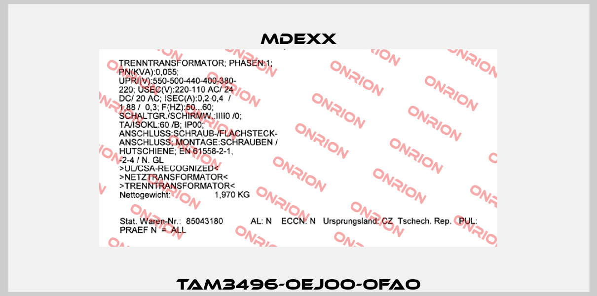 TAM3496-OEJOO-OFAO Mdexx