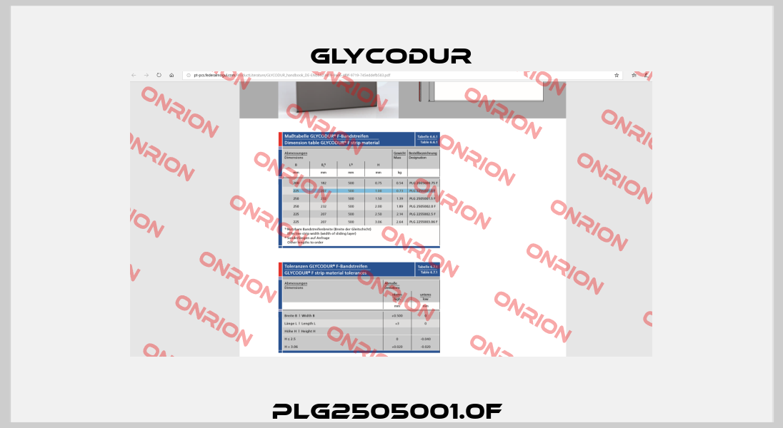 PLG2505001.0F  Glycodur