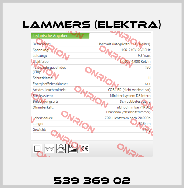 539 369 02 Lammers (Elektra)
