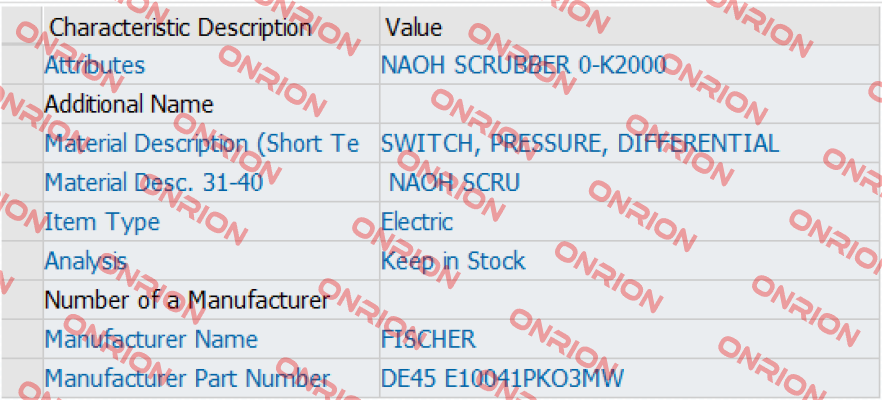 DE45  E10041PKO3MW Fischer