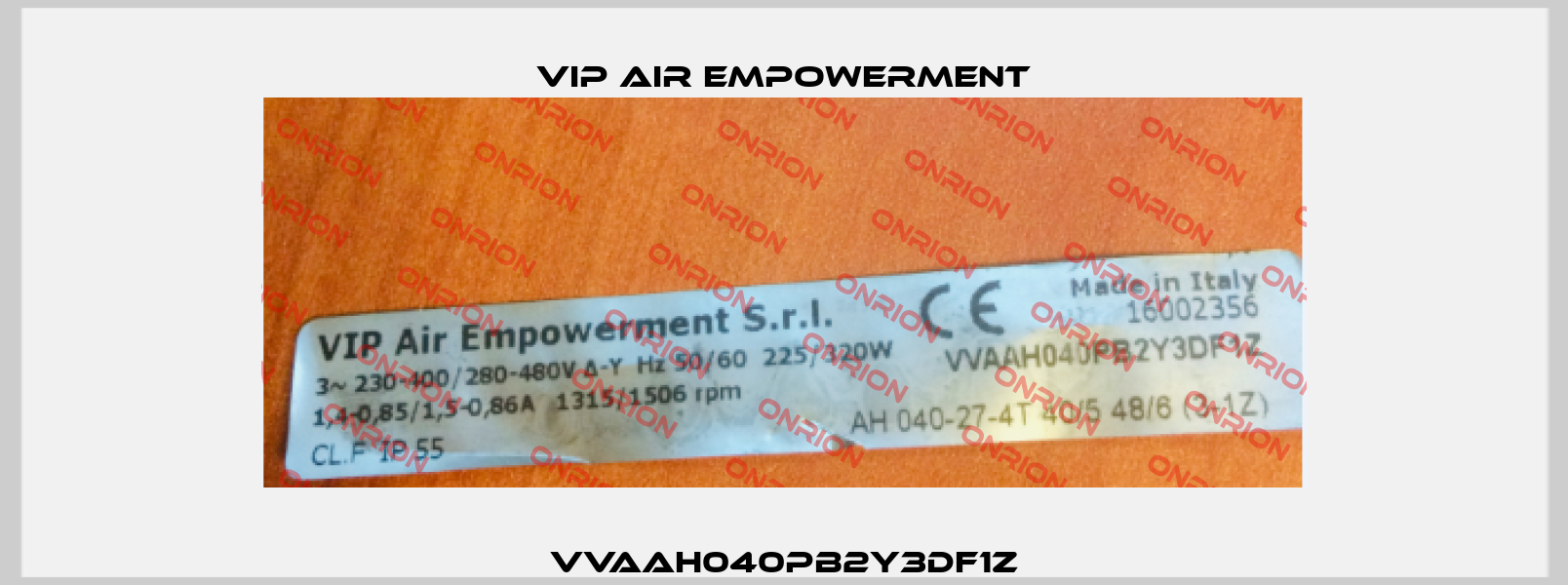 VVAAH040PB2Y3DF1Z VIP AIR EMPOWERMENT