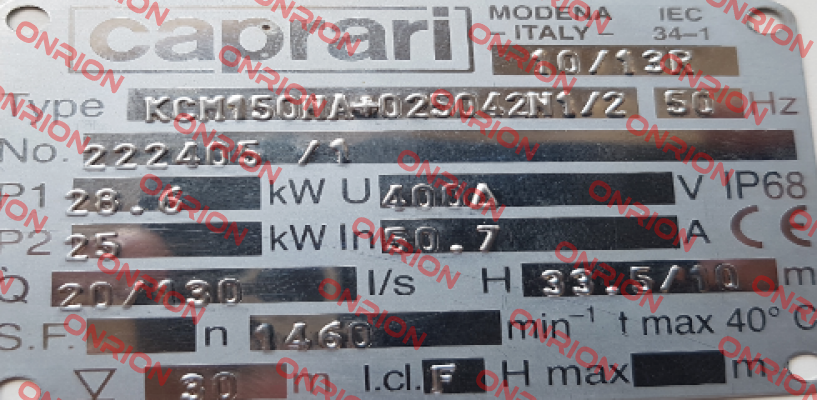 RLS02104( for KCM150NA+025042N1/2) CAPRARI