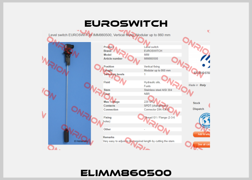 ELIMM860500 Euroswitch