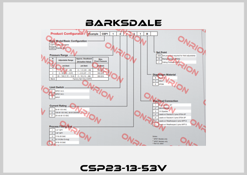CSP23-13-53V Barksdale