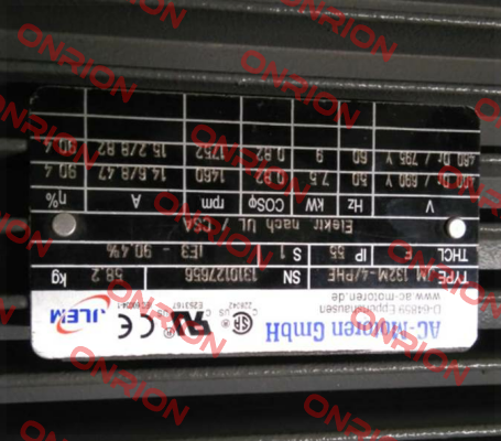 JM-132M-4/PHE / alternative FCA 132 M-4 / PHE B5 / UL AC Motoren
