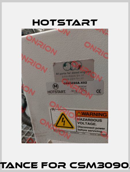 Resistance for CSM3090A-X02 Hotstart