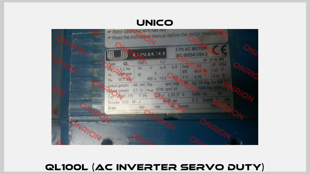 QL100L (AC Inverter Servo Duty) Unico