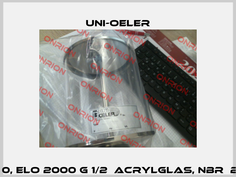 0110 1104 0245 0, ELO 2000 G 1/2  Acrylglas, NBR  24V 50Hz 12VA Uni-Oeler