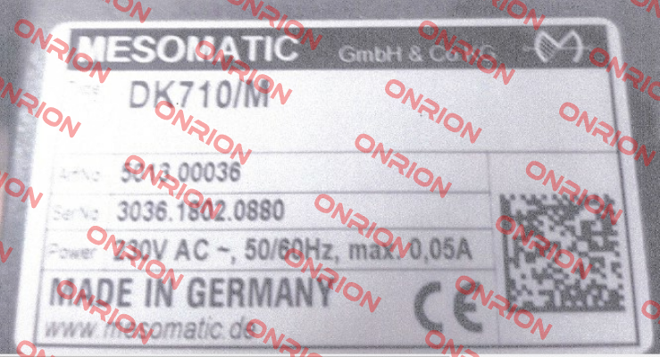 DK710b/M / Art. No.: 5013.01139 Mesomatic