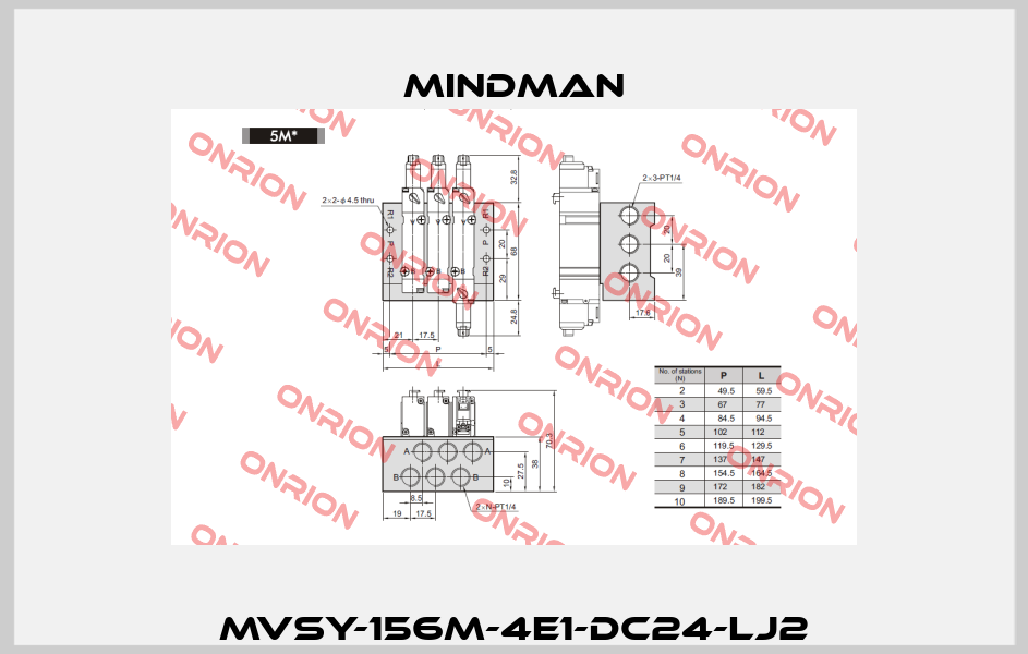 MVSY-156M-4E1-DC24-LJ2 Mindman