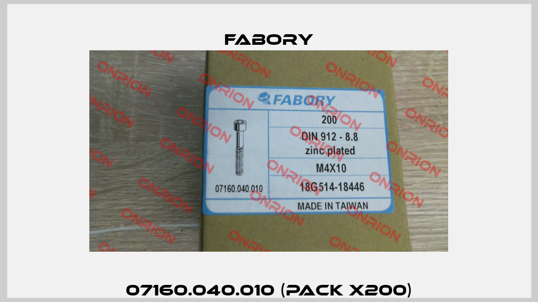 07160.040.010 (pack x200) Fabory