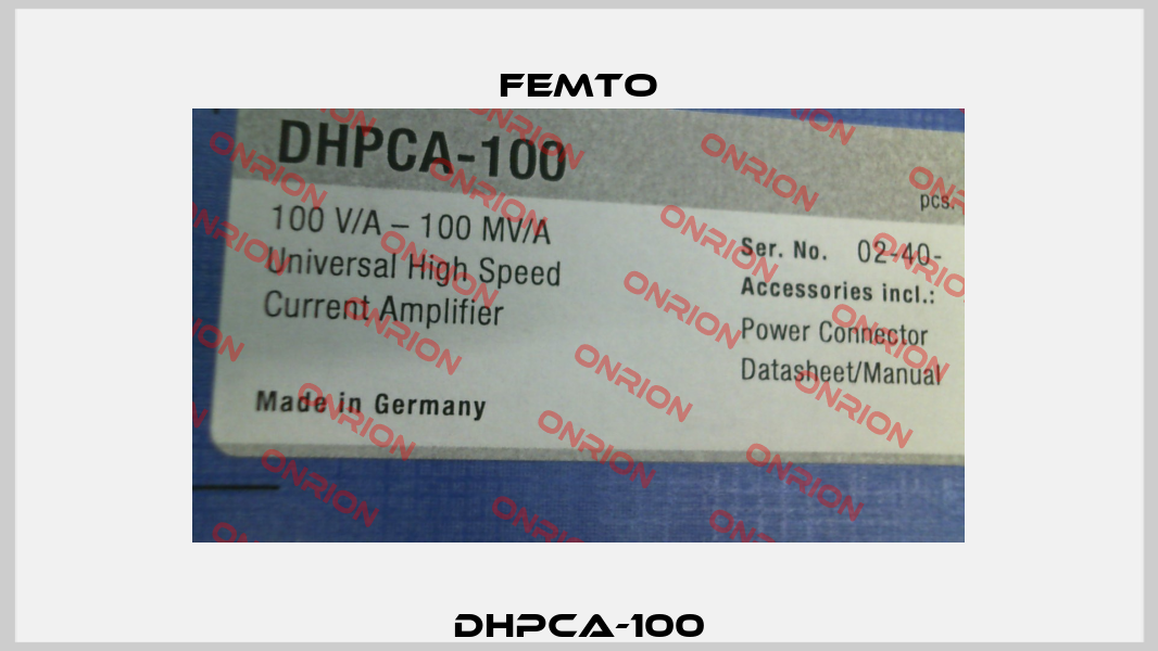 DHPCA-100 Femto