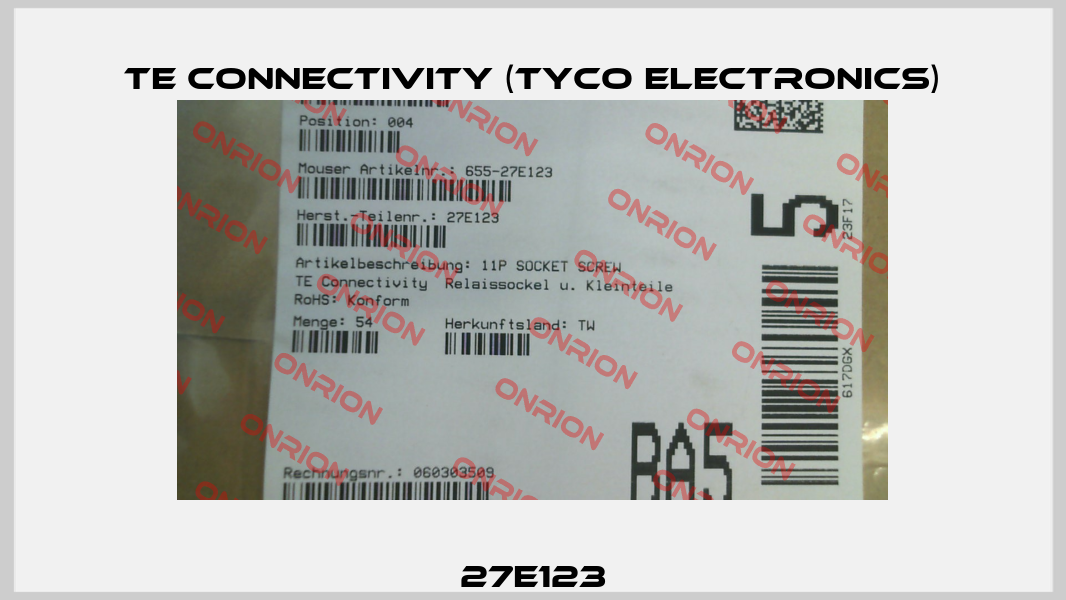 27E123 TE Connectivity (Tyco Electronics)