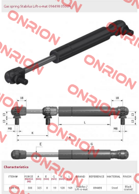 094498/500N Stabilus