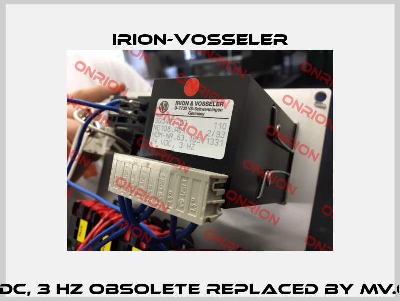 NE108.A01, 24VDC, 3 Hz obsolete replaced by MV.051.197 /01  OEM Irion-Vosseler