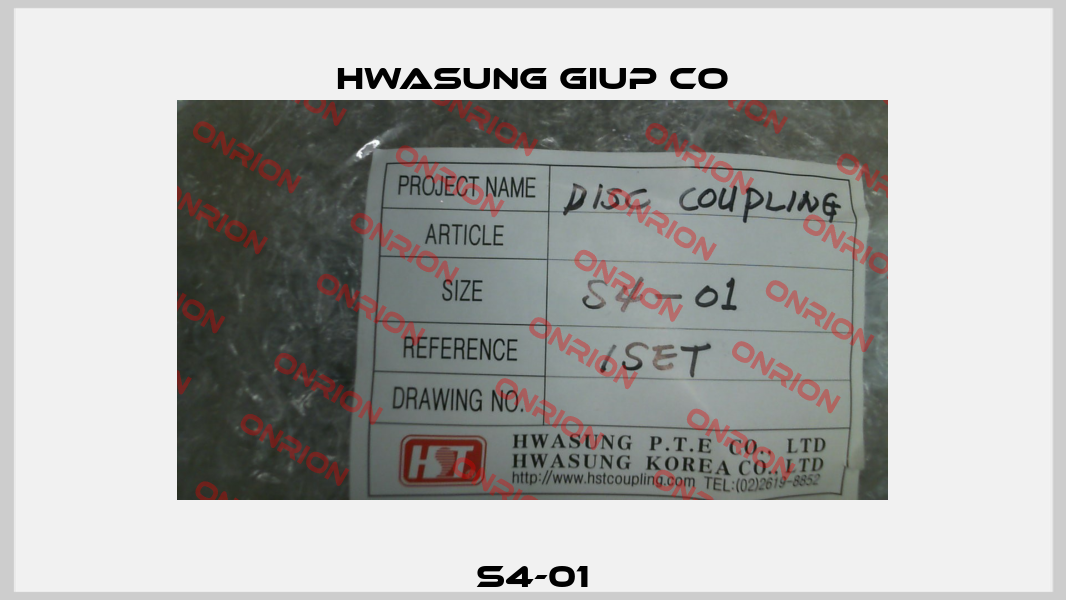 S4-01 HWASUNG GIUP CO