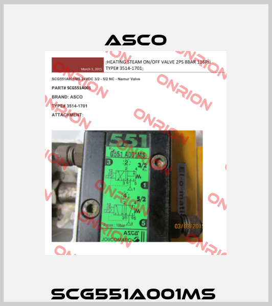 SCG551A001MS  Asco