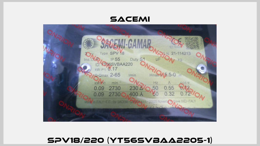 SPV18/220 (YT56SVBAA2205-1) Sacemi