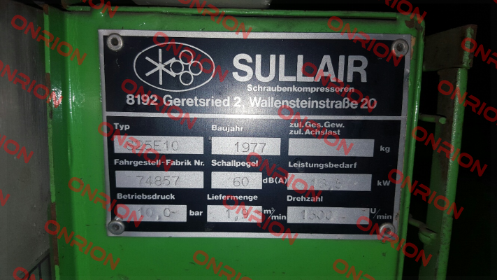 Grundplatine für S25 E10  Sullair