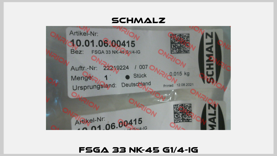 FSGA 33 NK-45 G1/4-IG Schmalz