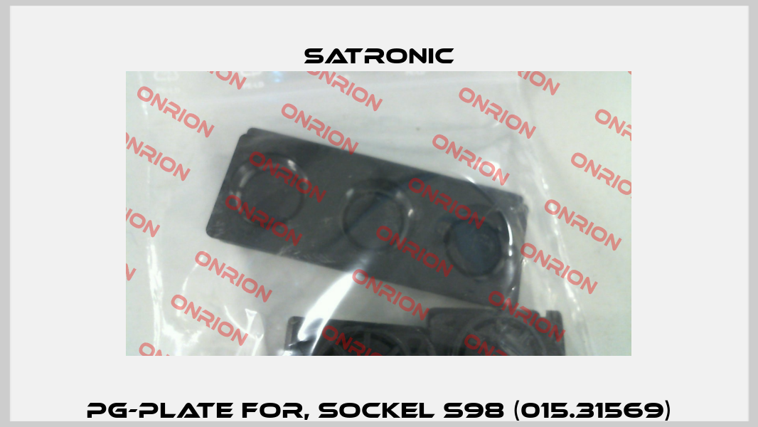PG-plate for, Sockel S98 (015.31569) Satronic
