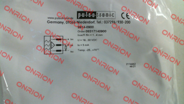 08317140900 / KJ4-M18MB80-ANU Pulsotronic