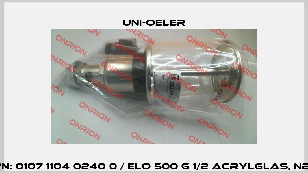 P/N: 0107 1104 0240 0 / ELO 500 G 1/2 Acrylglas, NBR Uni-Oeler