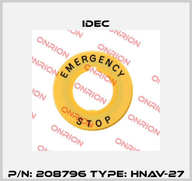 P/N: 208796 Type: HNAV-27 Idec