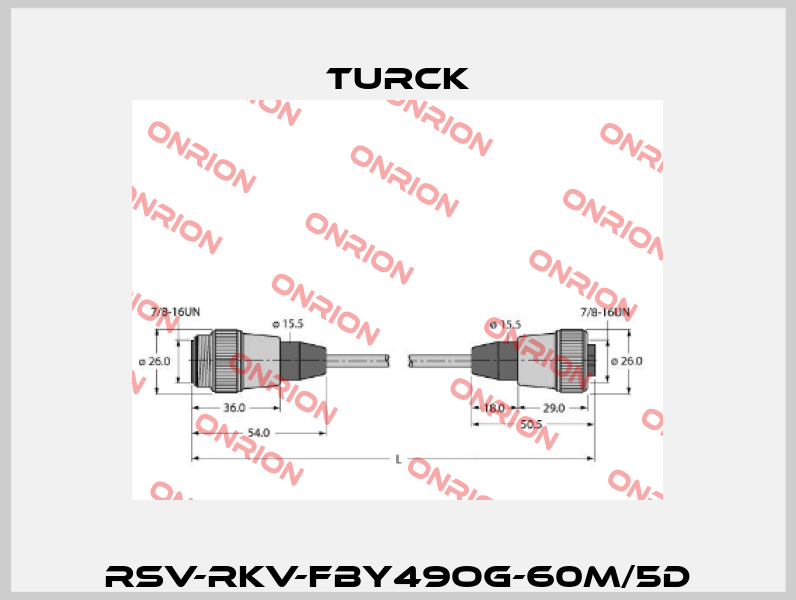 RSV-RKV-FBY49OG-60M/5D Turck