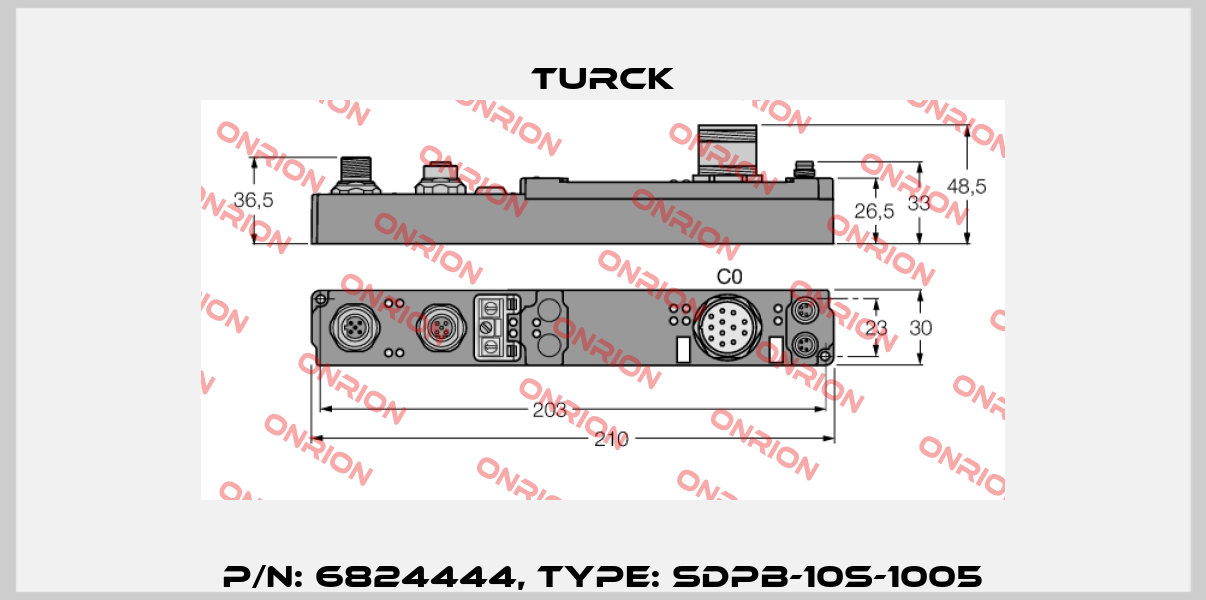p/n: 6824444, Type: SDPB-10S-1005 Turck