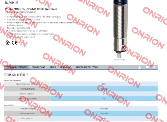 FAIZ/BN-1A Micro Detectors / Diell (now Datasensing)