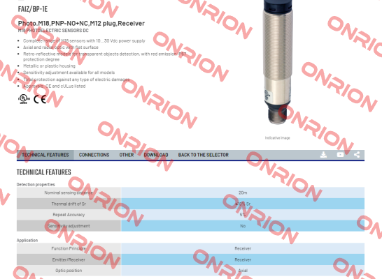 FAIZ/BP-1E Micro Detectors / Diell (now Datasensing)