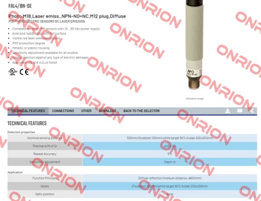 FAL4/BN-0E Micro Detectors / Diell (now Datasensing)