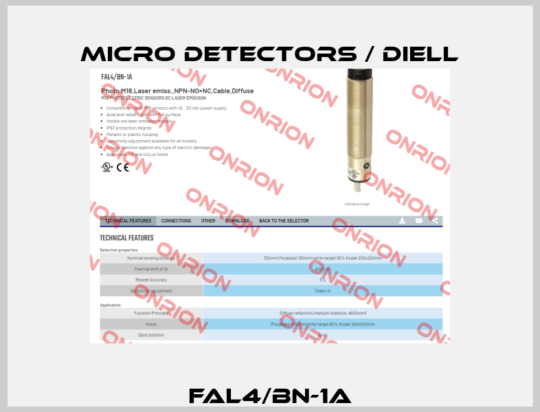 FAL4/BN-1A Micro Detectors / Diell