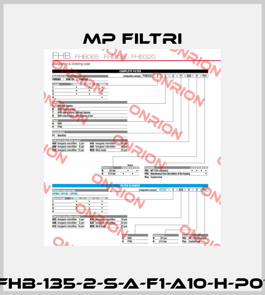 FHB-135-2-S-A-F1-A10-H-P01 MP Filtri