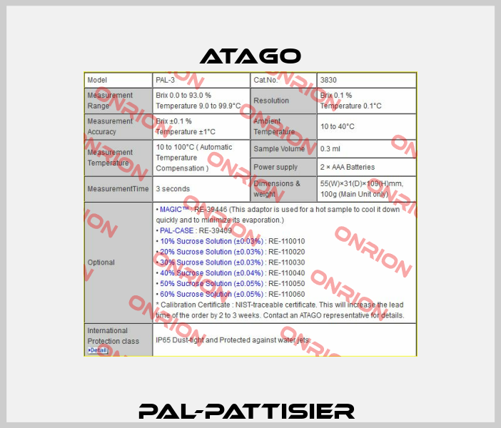 PAL-Pattisier  ATAGO