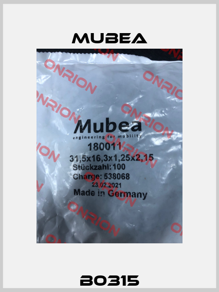 B0315 Mubea